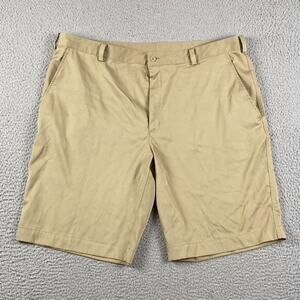 Nike Golf Dry Fit Golf Chino Shorts Men's 40 Beige Outdoors Sports Performance